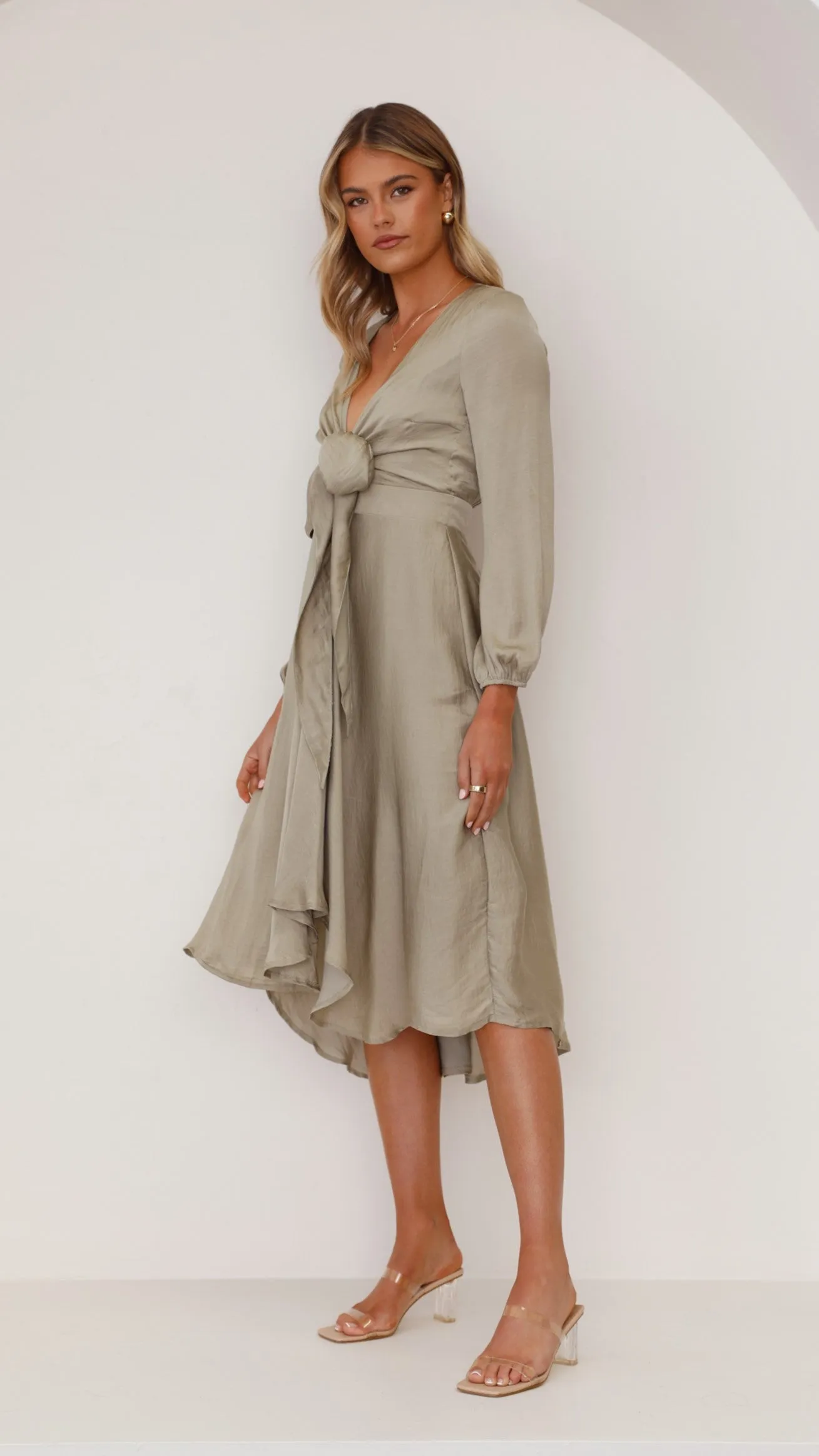 Starry Nights Dress - Olive