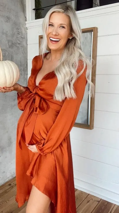Starry Nights Dress - Rust
