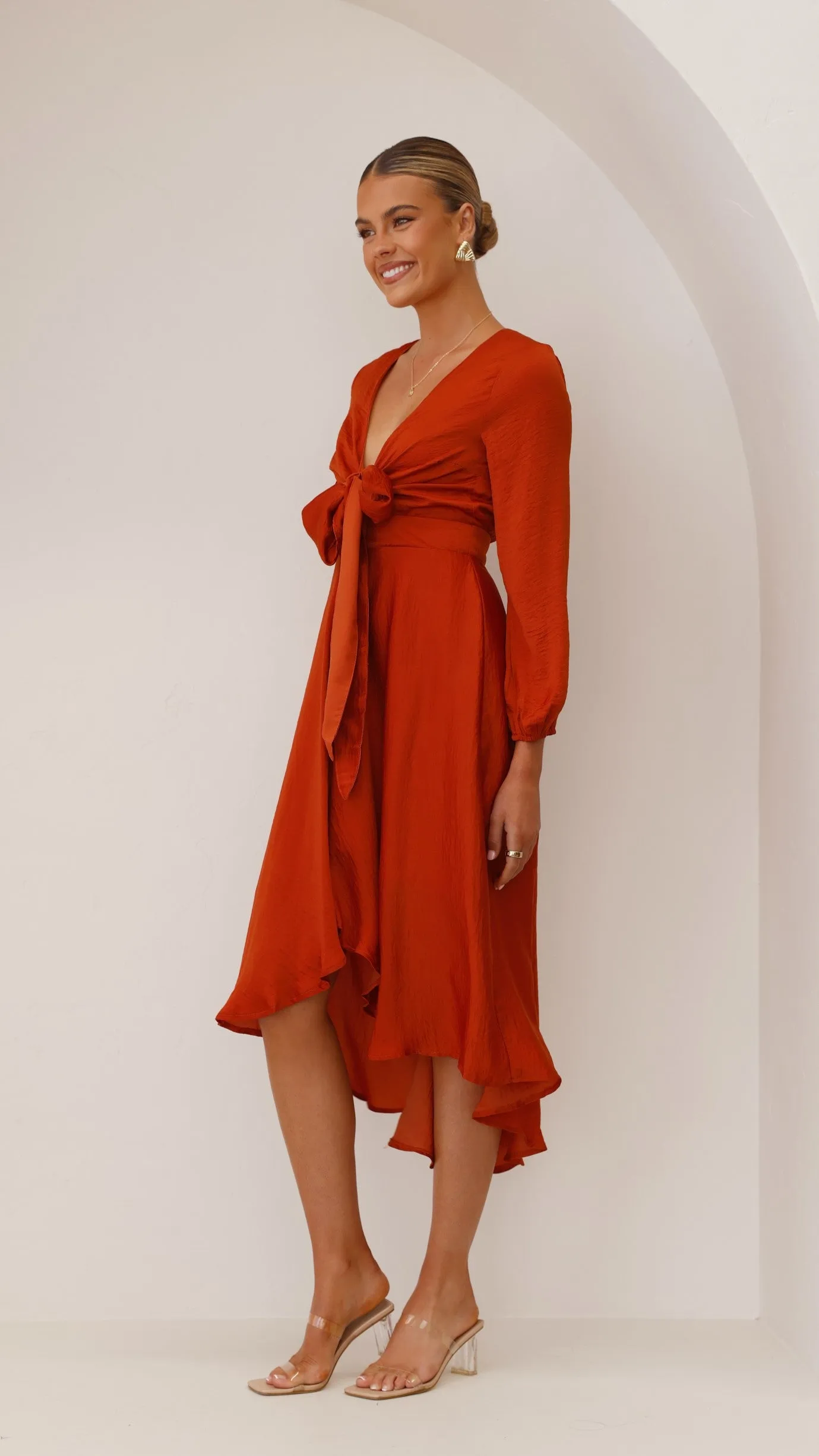 Starry Nights Dress - Rust