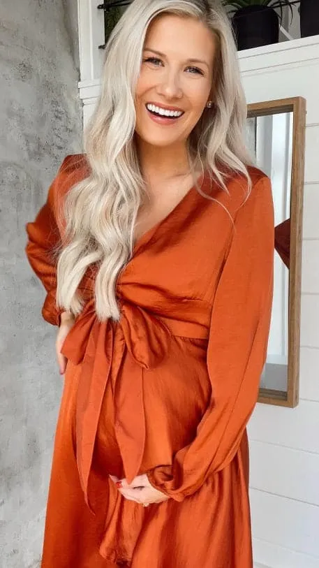 Starry Nights Dress - Rust