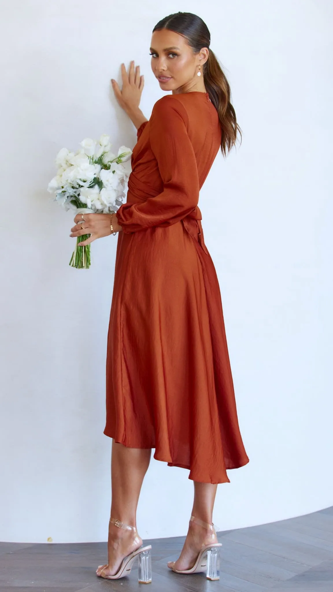 Starry Nights Dress - Rust