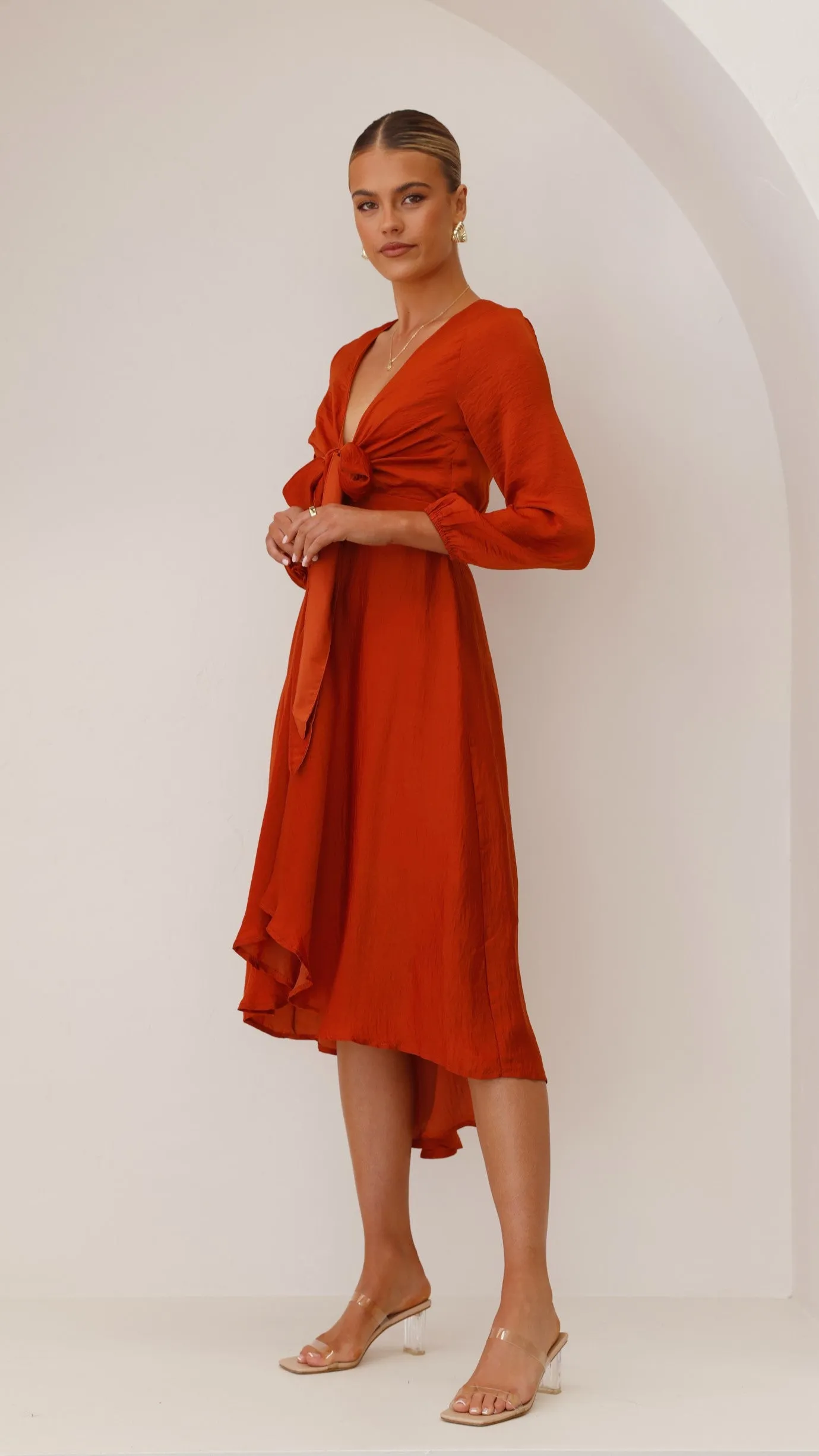 Starry Nights Dress - Rust