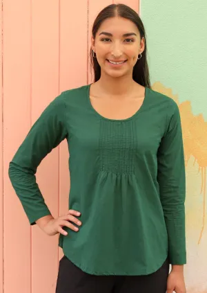 Tulsi Long Sleeve Top Hunter Green