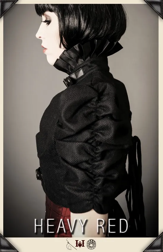 Ulterior Motives Black Noir Crop Jacket