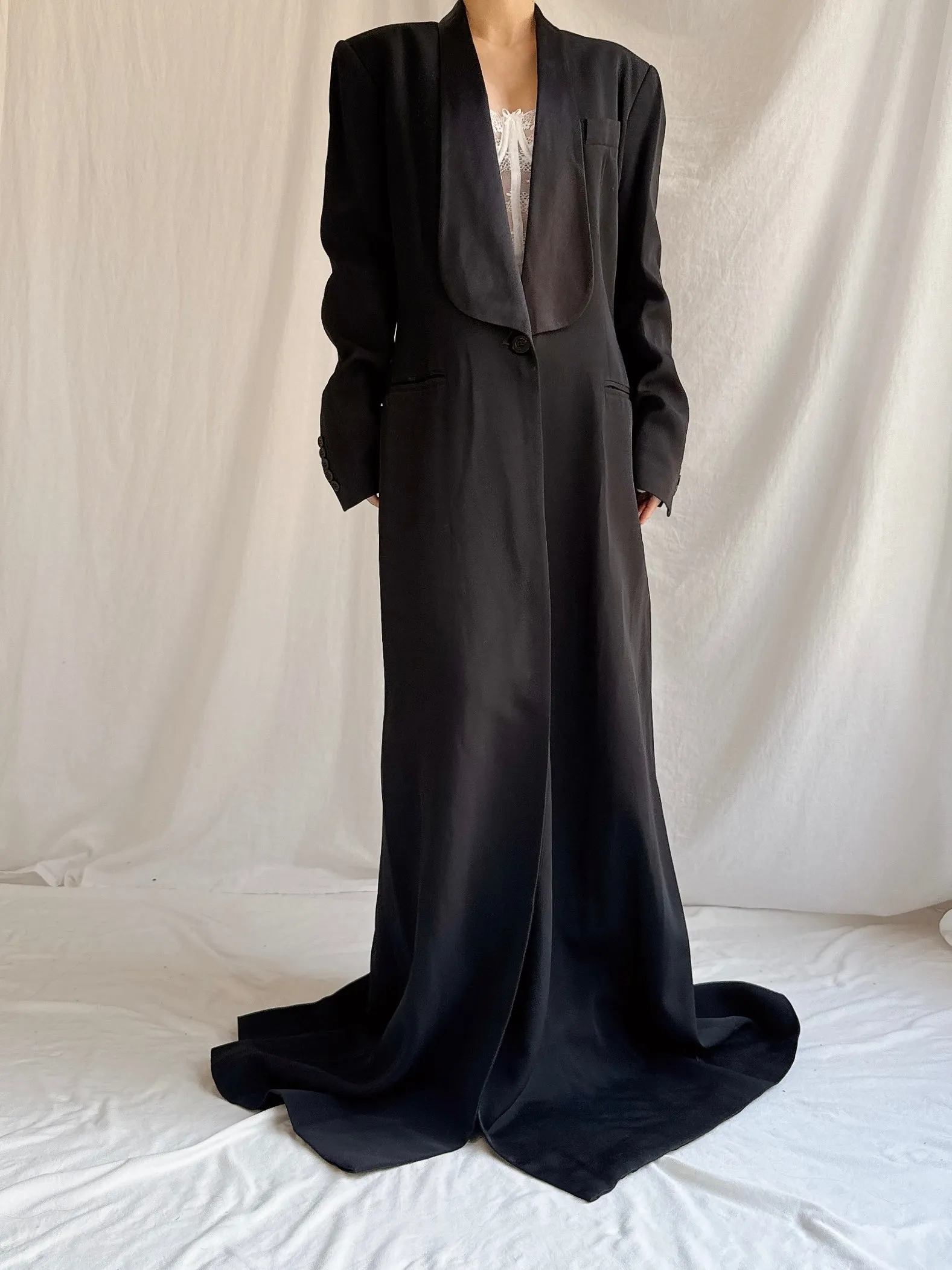 Vintage Jasper Long Tuxedo Coat - M
