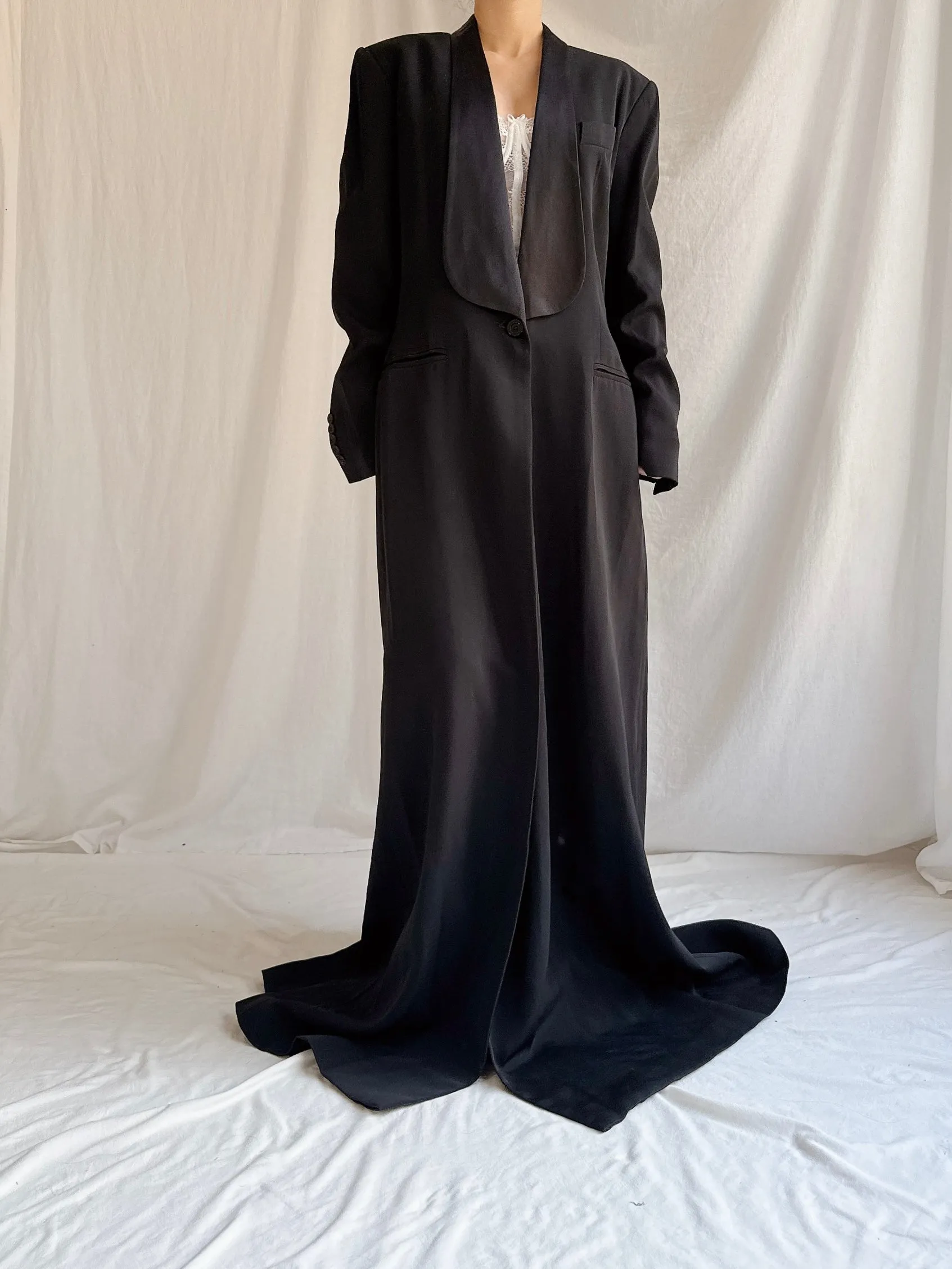 Vintage Jasper Long Tuxedo Coat - M