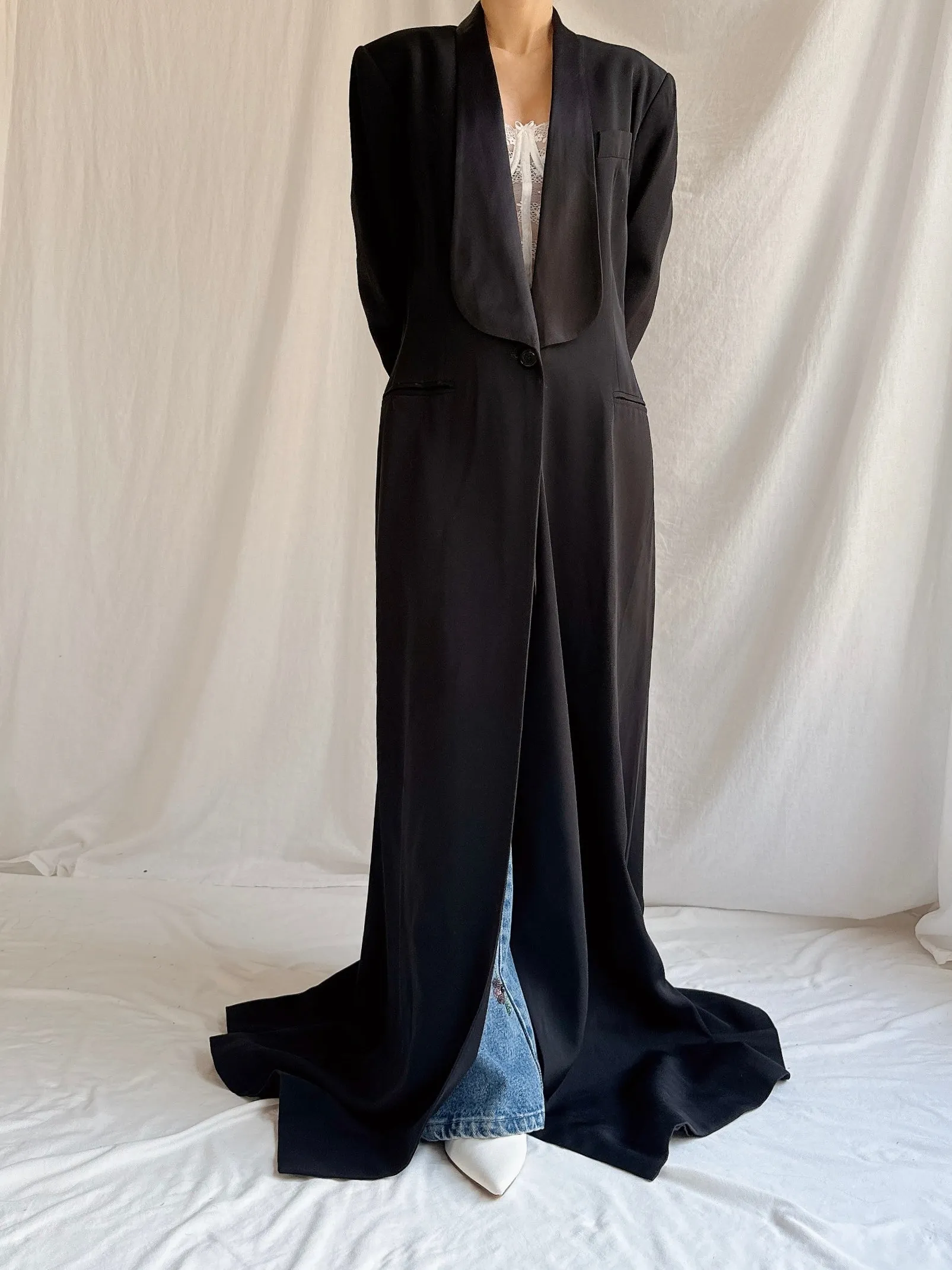 Vintage Jasper Long Tuxedo Coat - M