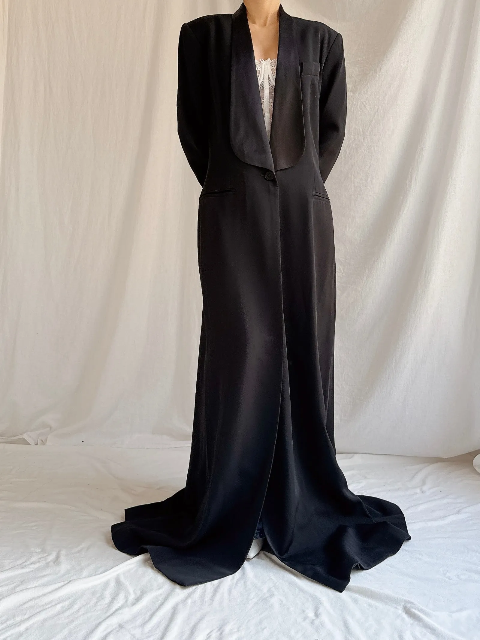 Vintage Jasper Long Tuxedo Coat - M