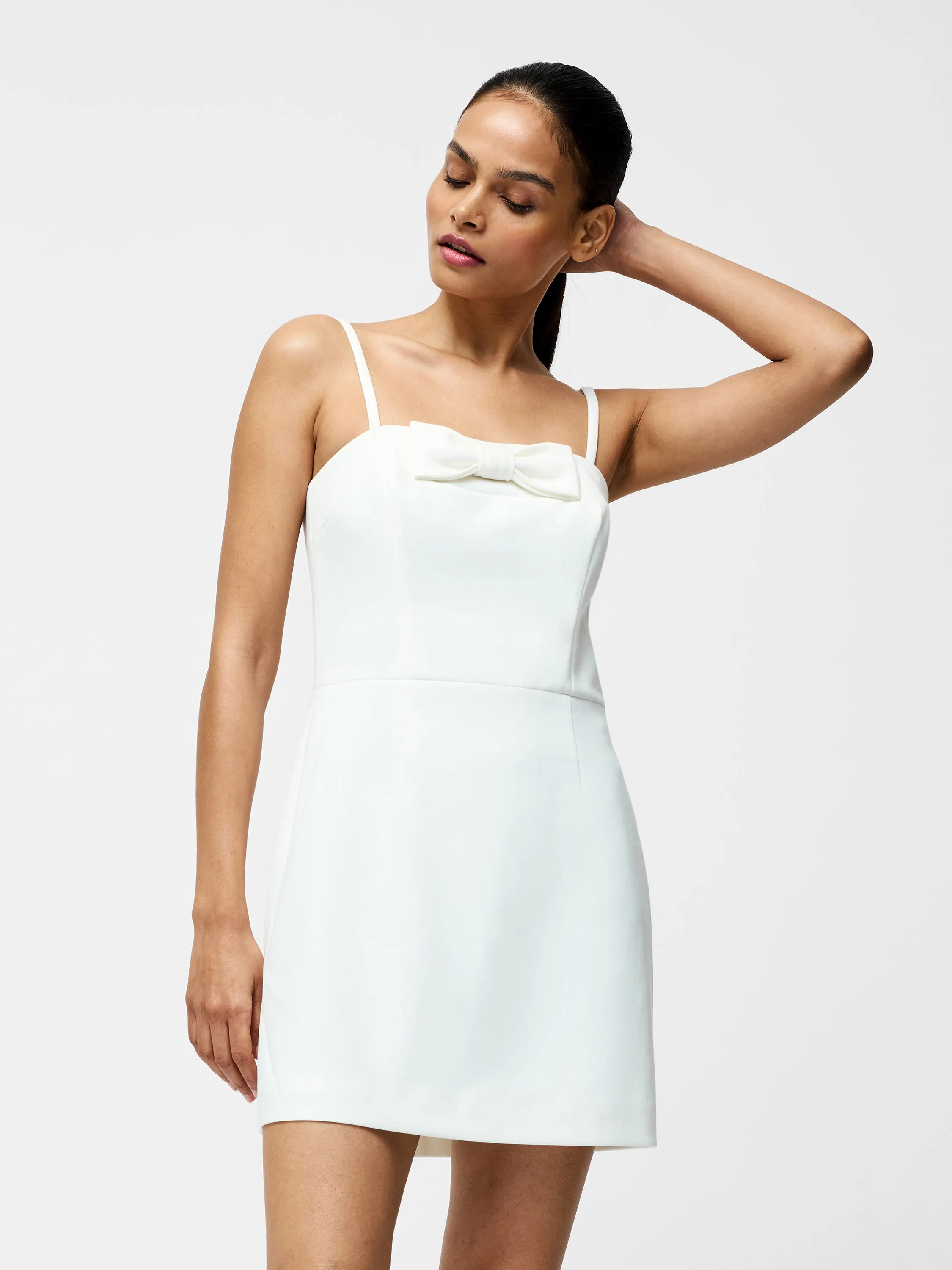 Whisper Strapless Bow Mini Dress