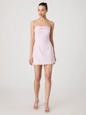 Whisper Strapless Bow Mini Dress
