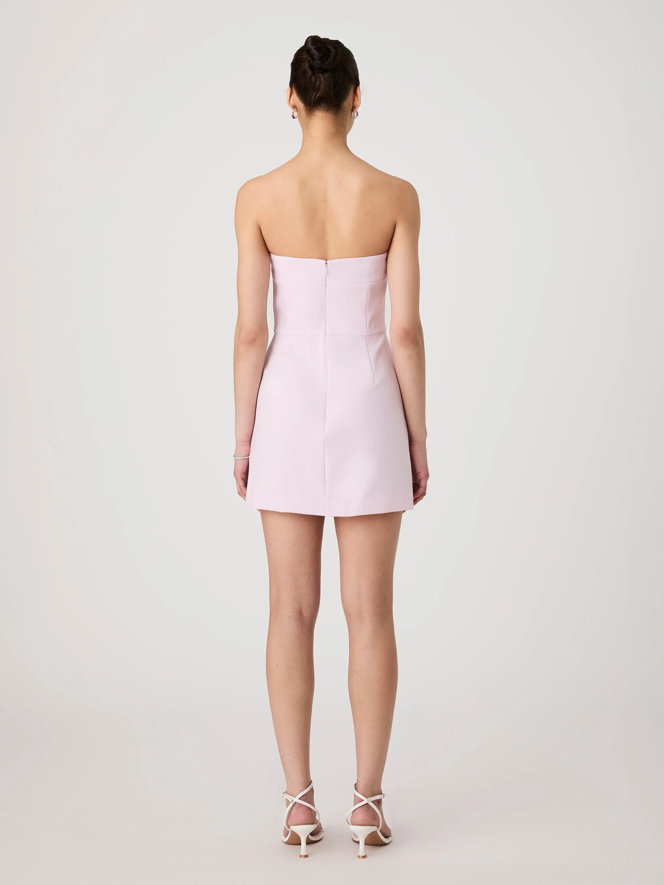 Whisper Strapless Bow Mini Dress