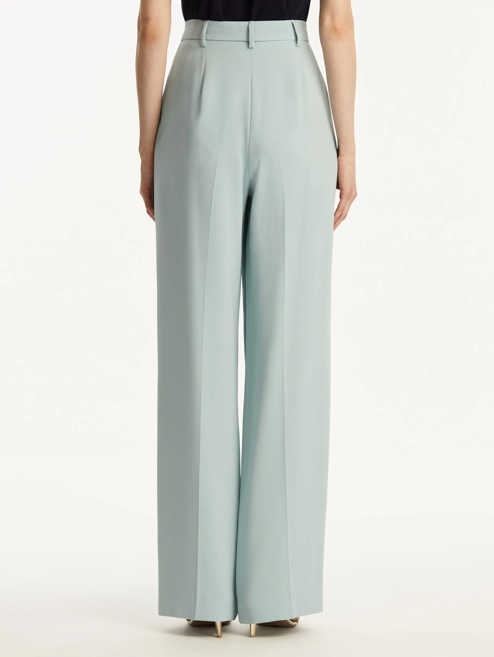 Wide Leg Silk Georgette Pant