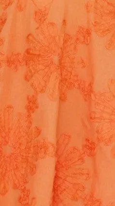 Zaidin Mini Dress - Orange Floral