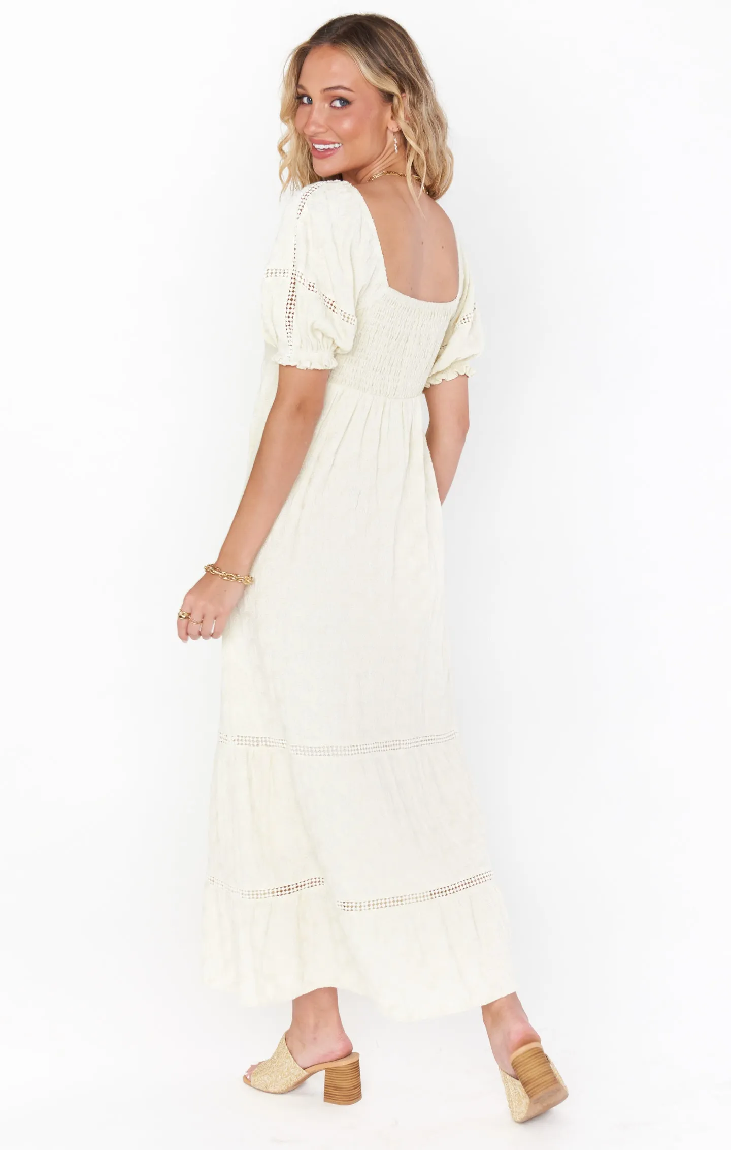 Zen Midi Dress ~ Midsummer Ivory